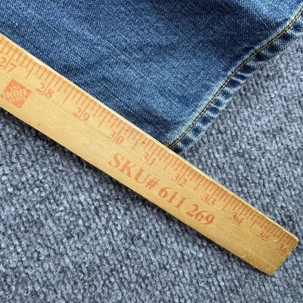 Banana Republic Mens Straight Leg Jeans Medium Wash Blue Denim 36x32